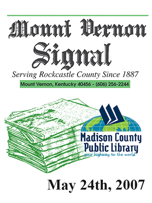 cover image of Mount Vernon Signal 05/24/2007